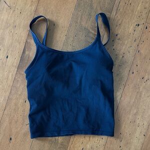 NWOT Lululemon Navy Blue Ribbed Tank Top